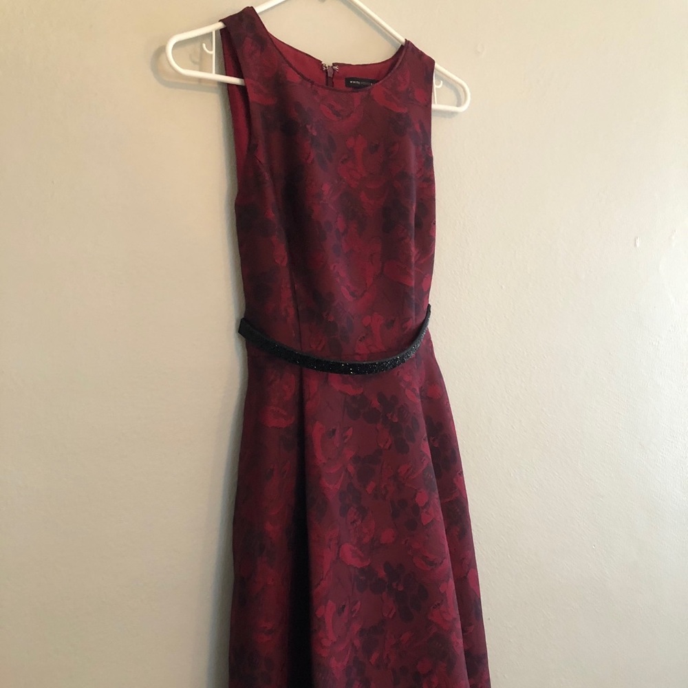 Dark red formal dress